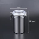 Axyaa Tea Canister Food Storage Jar Grains Container Stainless Steel Organizer