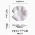 Axyaa Porcelain Fusion Soup Plate Irregular Shape Ceramic Tableware