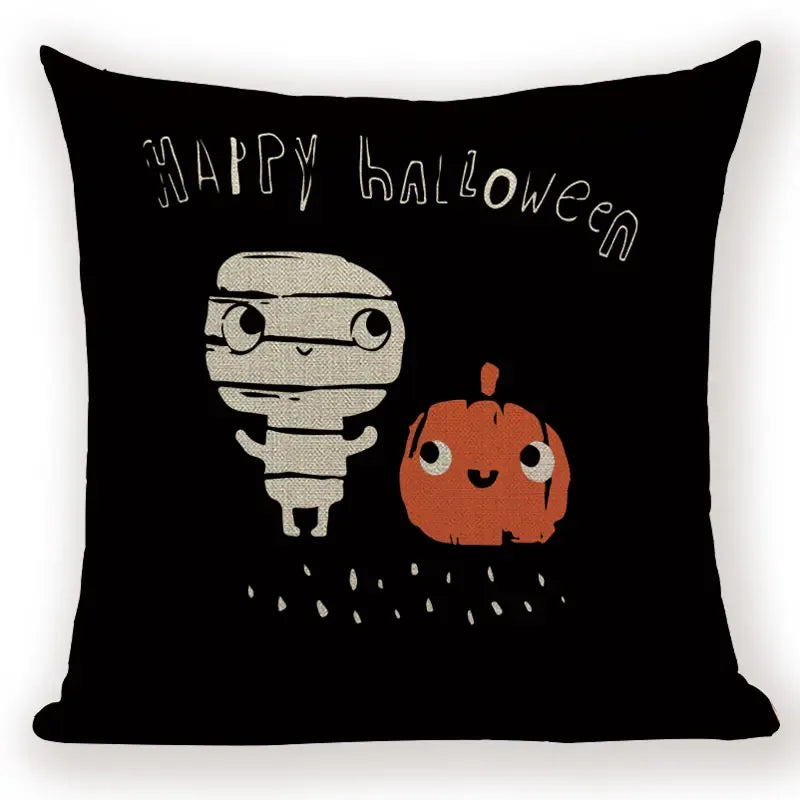 Halloween Demon Cushion Cover for Festive Home Decor by Axyaa