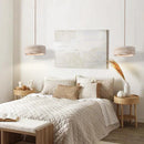 Axyaa Natural Yellow Travertine Pendant Lights for Indoor Rustic Décor