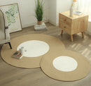 Axyaa Cotton Circular Floor Mat for Living Room and Bathroom