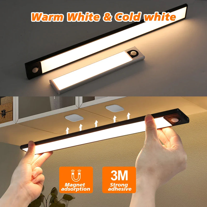 Axyaa USB Rechargeable Motion Sensor LED Cabinet Light