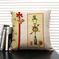 Axyaa Merry Christmas 45x45CM Cushion Cover for Home Decor