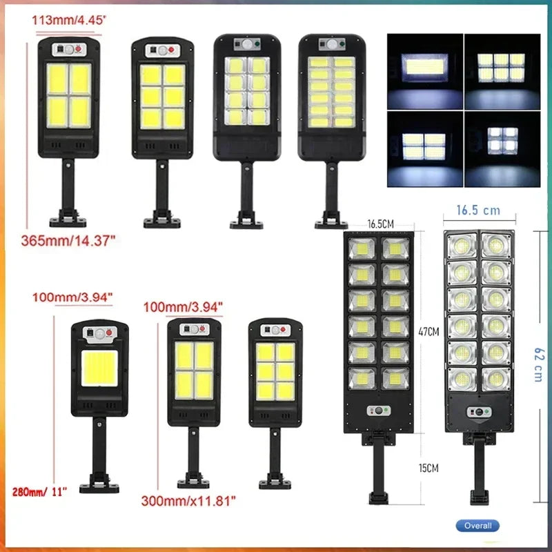 Axyaa Solar Street Light: 3 Mode Remote Waterproof Motion Sensor Garden Patio Path Lighting