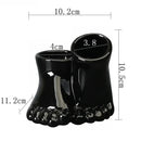Axyaa Creative Feet Shape Ceramic Vase Home Office Decor Craft