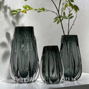 Axyaa Glass Vase: Modern High-End Table Decor for Elegant Home Dining