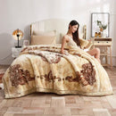 Axyaa Winter Raschel Blanket: High-End Warmth, Double-Sided Flocked Comforter