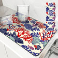 Axyaa Marine Coral Diatoms Absorbent Non-slip Kitchen Drain Mat