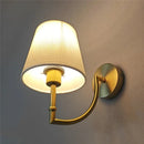Axya Modern Linen Elbow Wall Lamps - Nordic Minimalist Lighting Fixtures