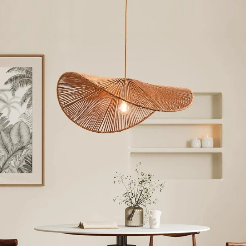 Axyaa Nordic Hemp Pendant Lights E27 Indoor Lighting Fixtures