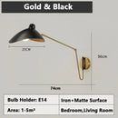 Axyaa Rotatable Metal Indoor Wall Sconce Lights, Retro Industrial Style LED Lustres