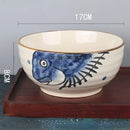 Axyaa 7-inch Ceramic Ramen Noodle Bowl for Home and Restaurant