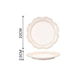 Axyaa French Baroque Vintage Relief Dinner Plate Set.