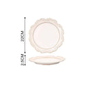 Axyaa French Baroque Vintage Relief Dinner Plate Set.