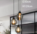 Axyaa Stainless Steel LED Chandelier Nordic Pendant Light for Dining Room & Living Room