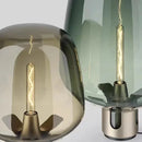 Axyaa Glass LED Desk Lamp: Modern Metal Art Table Light for Living Room Bedroom