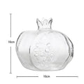 Axyaa Clear Glass Pomegranate Vase for Home Wedding Party Table Decor