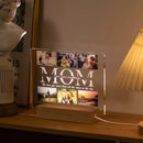 Personalized Acrylic Lamp with Photo & Text, Axyaa Bedroom Night Light Gift