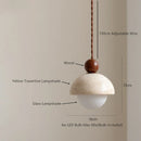 Axyaa Wabi Sabi LED Pendant Lamp Yellow Travertine Hanglamp for Home Decoration
