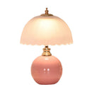 Axyaa Mushroom Glass Ceramic Bedside Lamp