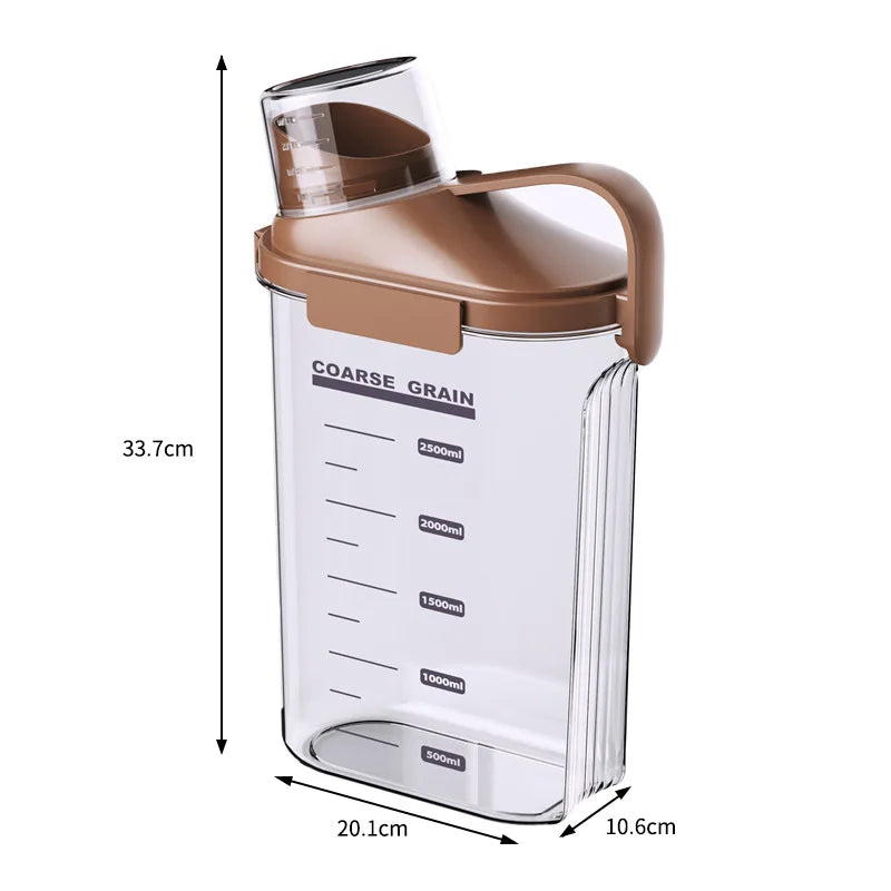 Axyaa 2500ML Food Storage Tank with Measuring Cup