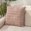 Axyaa Fluffy Corduroy Pillowcase White Green 45x45 Throw Cushion Cover