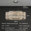 Axyaa LED Crystal Chandeliers: Nordic Modern Luxury for Villa Living and Dining Rooms
