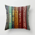 Axyaa Retro Library Pattern Pillowcase for Home and Office Decor