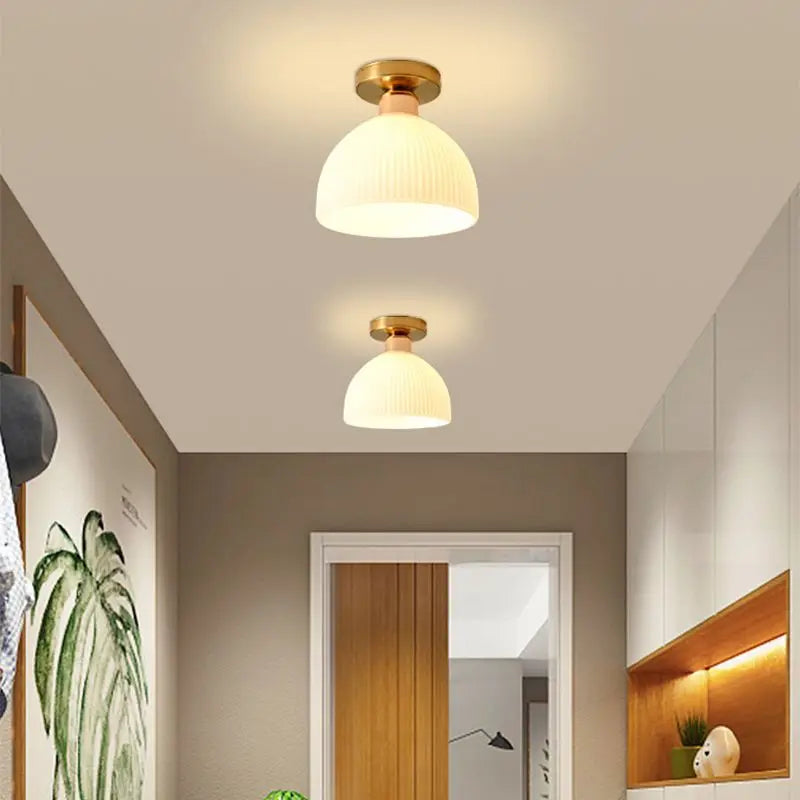Nordic Acrylic Chandelier Ceiling Lamp for Aisle Corridor Balcony - Axyaa