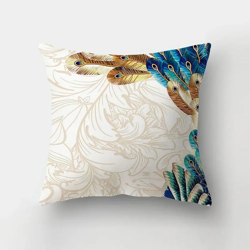 Axyaa Cartoon Dogs Landscape Cushion Cover - 45x45cm Sofa Home Decor