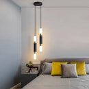 Axyaa Modern LED Tube Chandelier for Bedroom and Living Room