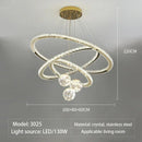 Axyaa Crystal LED Pendant Chandelier Dimmable Light for Home Decor