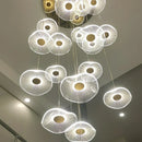 Axyaa Modern LED Pendant Staircase Chandelier for Living Room Lighting