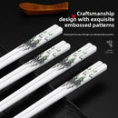 Axyaa Antibacterial Anti-Slip Chopsticks: Heat-Resistant, Mildew Proof, Ideal for Household.