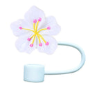 Cute Flower Silicone Straw Cover for Stanley Cup 10mm Lids by Axyaa