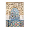 Morocco Door Arabic Art Canvas Poster by Axyaa for Home Decor