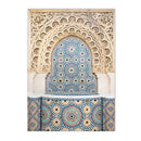 Morocco Door Arabic Art Canvas Poster by Axyaa for Home Decor