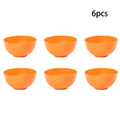 Axyaa 24-Piece Orange Wheat Cutlery & Dinnerware Set for Unbreakable Dining Experience