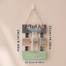 Axyaa Seasonal Wooden Wall Vases Set - Farmhouse Decor for Home