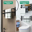 Axyaa Wall-mounted Triple-layer Towel Holder for Bathroom Storage