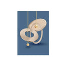 Axyaa Luxury Gold Geometry Canvas Wall Art Set