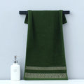 Axyaa Embroidered Cotton Towels Set - Hotel Quality Bath & Face Towels