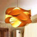 Axyaa Nordic Bamboo Pendant Light for Bedroom Dining Room Bar