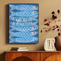 Axyaa Marine Animals Canvas Prints for Modern Home Decor