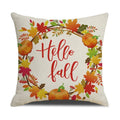 Axyaa Thanksgiving Pumpkin Pillow Cover 45*45cm Home Decor Cotton Linen