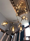 Axyaa Magic Bean Glass Ceiling Chandelier LED Suspension Pendant Lights