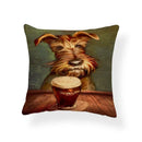 Axyaa Dog Breed Pillowcase Covers Set - Home Decorative Linen Cushion Case