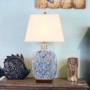 Axyaa Retro Ceramic Table Lamp for Home and Office - American Design