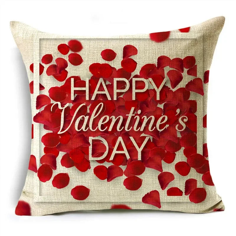 Red Love Aesthetic Romantic Pillowcase by Axyaa - Multiple Sizes