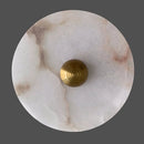 Axyaa Marble Round Wall Lamp for Bedroom Living Room Hotel LED Lighting